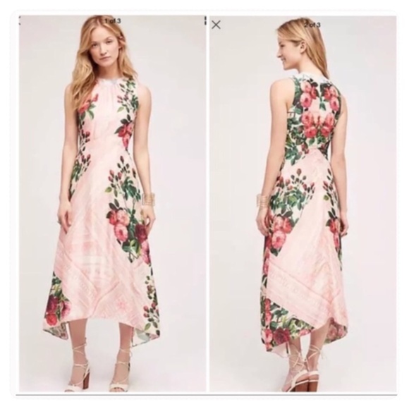 Anthropologie Dresses & Skirts - Anthro Pankaj Nidhi Dress Butterfly Garden Dress